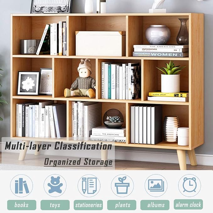IOTXY Wooden Open Shelf Bookcase - Image 4