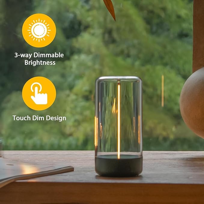 AUGE LIGHT Mini Minimalist Table Lamp Cordless Lamp Rechargeable Table Lamp - Image 3