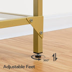 HOOBRO 39.4" Narrow Console Table, Tempered Glass Sofa Table, Behind Couch - Image 8