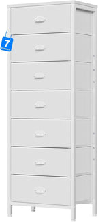 Furnulem White Tall Dresser for Bedroom by Furnulem
