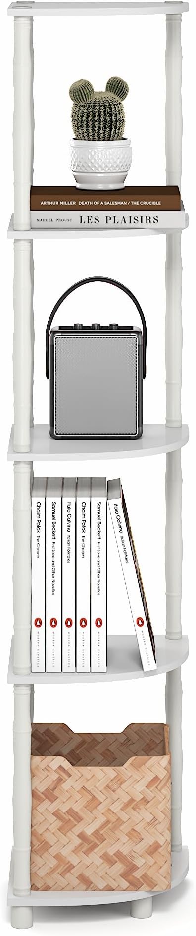 Furinno Turn-N-Tube Storage Shelves, 5-Tier Open Frame Book Shelf, Standing - Image 5