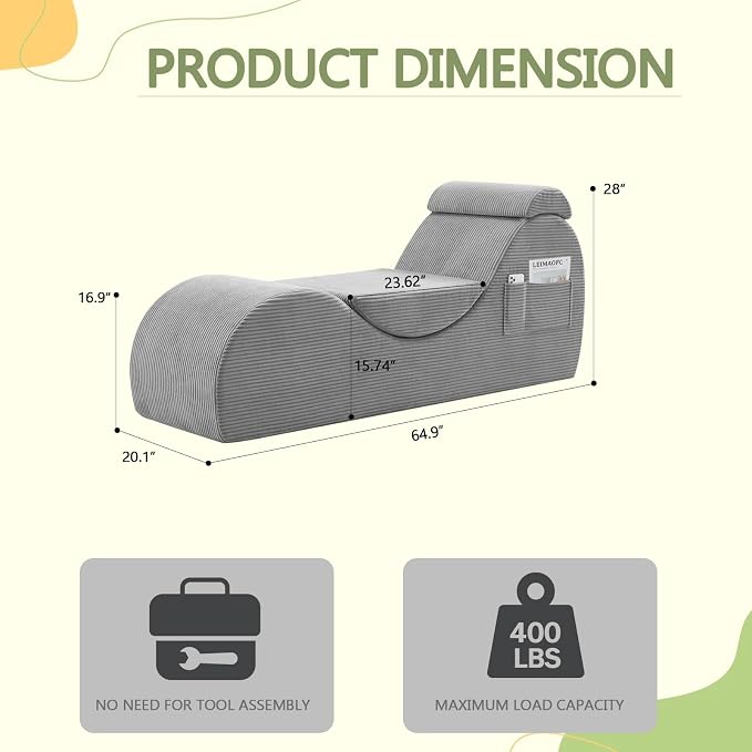 Yoga Chair Lounge for Adult, Ergonomic Chaise Lounge Chair - Image 2