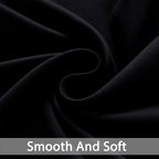 Yakamok Black Room Darkening Curtains 84 inch Sliding Door Drapes | 1 - Image 5