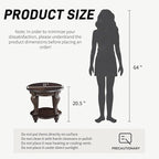 LKTART 22" Victorian Vintage Round End Table - Image 3