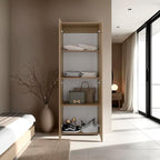 Soham Closet System Eco-Friendly Bedroom Organizer in Macadamia Finish - Image 2