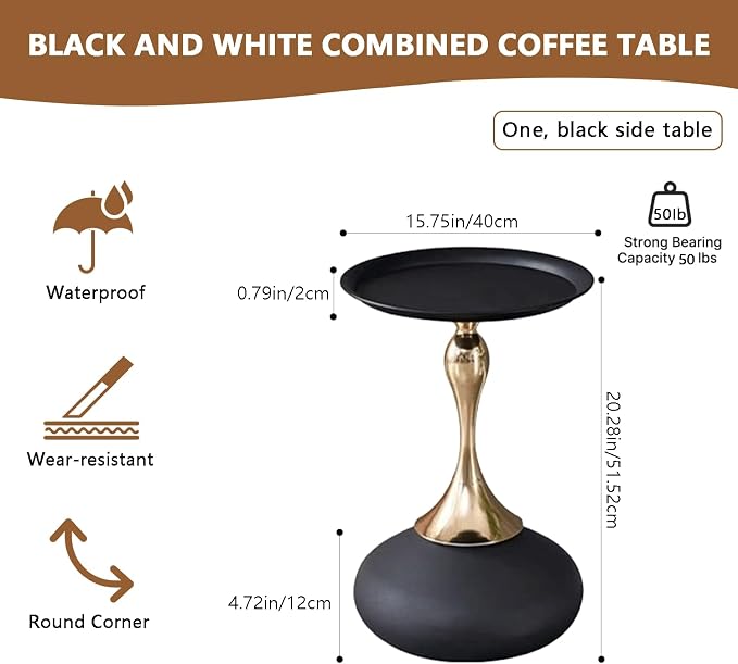 Elegant Modern Side Table - Image 2