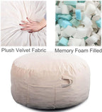 Bean Bag Chairs, Memory Foam Stuffing Bean Bag Chair - Image 3