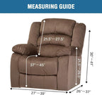 H.VERSAILTEX 4-Pieces Recliner Chair Covers Velvet Stretch Reclining Couch - Image 7