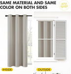 MIULEE Blackout Curtains for Bedroom 2 Panels 40 x 84 Inch Long Natural | - Image 7