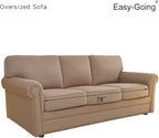 Easy-Going Stretch Oversized Sofa Couch Slipcover Washable Wine | 1-Piece Extra - Image 7