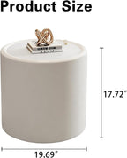 SSLine Set of 2 White Round Nesting Coffee Tables - Image 2