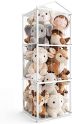 NomNest Stuffed Animal Storage Zoo, Large Metal Plushies Organizer, Heavy Duty by Unknown