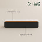POVISON Fully Assembled 79" Mid-Century Modern TV Stand - Image 8