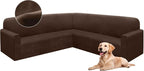 HDCAXKJ Corner Sectional Couch Covers Velvet Stretch L Shape Sofa Cover Soft by HDCAXKJ