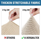 H.VERSAILTEX 3 Piece Stretch Sofa Covers - Image 5