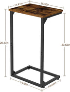 AMHANCIBLE C Shaped End Tables Set of 2, Couch Side Tables that Slide Under Sofa - Image 5