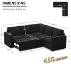 Belffin Modular Sectional Sleeper Sofa - Image 2
