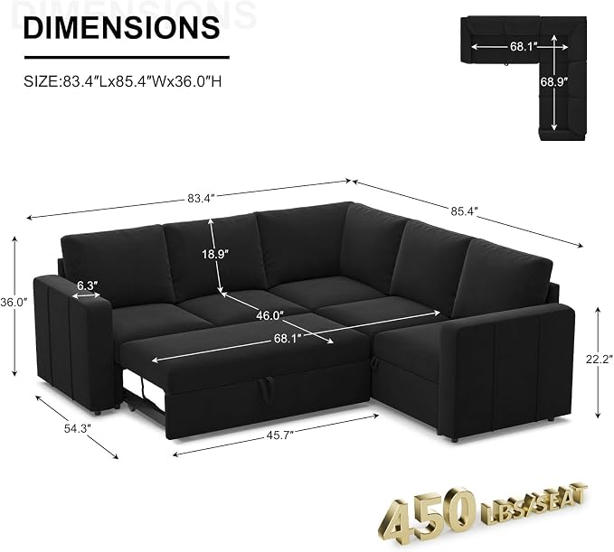 Belffin Modular Sectional Sleeper Sofa - Image 2