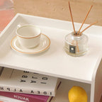 MaxSmeo White Nightstand, Small Bed Side Table - Image 6