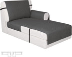 Easy-Going Reversible Couch Cover, Chaise Lounge, Dark Gray/Dark Gray | Machine by Easy-Going
