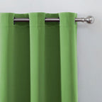 Blackout Curtains 52 x 90 Inch Long Light Green Curtains Set of 2 Panels Room - Image 6