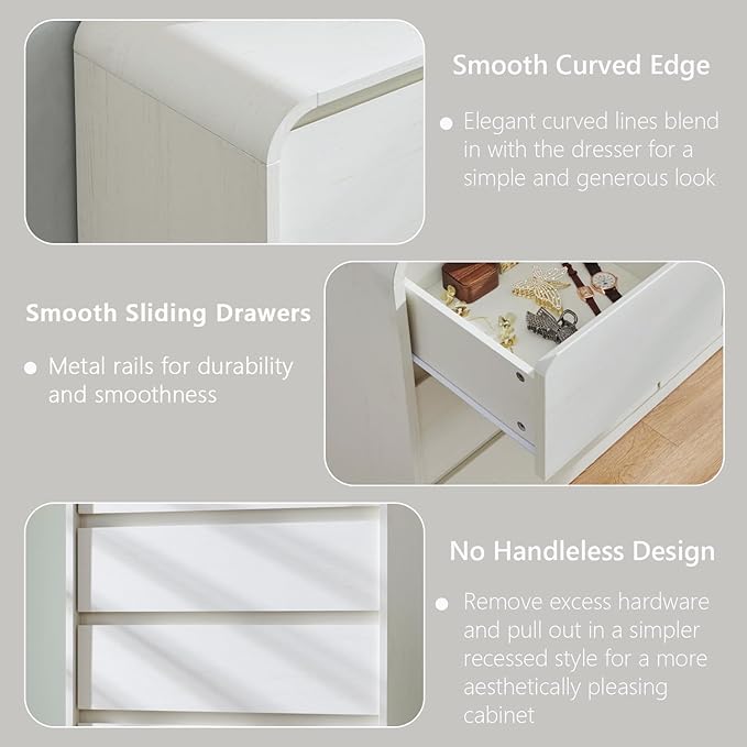 Aitjunz Modern 5 Drawers Dresser - Image 5