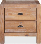 Grain Wood Furniture Montauk 2-Drawer Bedside Nightstand, Solid Wood - Image 4