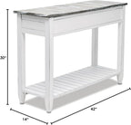 Sea Wind Florida Picket Fence Wood Console Table - Image 3