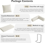 79in Convertible Sofa Bed, Corduroy Boneless Couch Bed, Futon Sleeper Sofa Pull - Image 6
