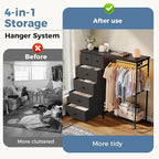 DUMOS Black Dresser for Bedroom - Image 4