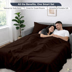 Cottington Lane Sleeper Sofa Sheets Full Size, 4 Piece Premium Quality 100% - Image 6