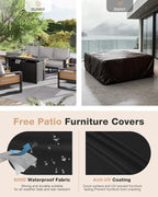 Aoxun Aluminum Patio Furniture Set - Image 8