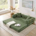 4-in-1 Folding Convertible Sofa Bed, 78 Inch Oversized Corduroy Upholstered by ivoros