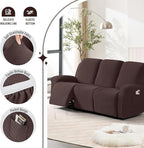 TAOCOCO Recliner Sofa Covers 8-Pieces Stretch Large Couch Covers - Image 3
