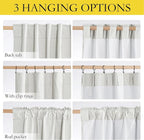 NICETOWN 100% Blackout Linen Curtains - Image 6