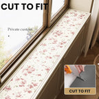 Floral Print Window Sill Cushion – Ultra-Narrow Waterproof Pad - Image 3