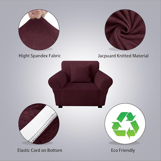 Armchair Slipcover with 1 Pillow Cover - Image 2