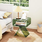 Acrylic Nightstand Side Table Modern Design Clear Home Decor Display End Table - Image 2