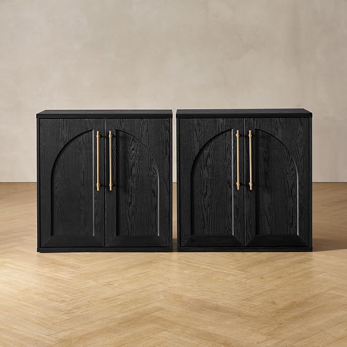 mopio Blake Storage Cabinet, Small Modular Accent Display Sideboard Buffet by MopioInc