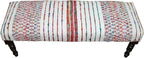 LR Home Multicolor Handmade Upholstered Bench - Image 5