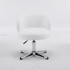 VINGLI Cute Small Swivel Desk Chair Comfy no Wheels, Ergonomic Low-Back Lumbar - Image 9