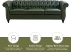 QHITTY 3 Piece Living Room Set, Sectional Chesterfield Sofa Chair Contemporary - Image 8