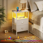 Furologee Nightstands Set of 2, End Tables Set of 2 - Image 4