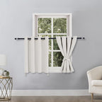 Blackout Curtains for Bedroom, 52 * 30 Length, Ivory | Thermal Insulated & - Image 2