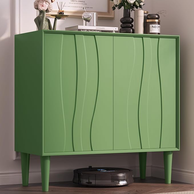 Easyego 31.5″ Mid Century Modern Sideboard Buffet Cabinet, Dining Room - Image 8