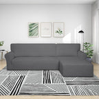 PureFit Stretch Sectional Couch Covers 2 pcs Non Slip L Shape Sofa Cover | - Image 2