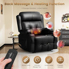 Recliner Sofa Set, Home Theater Seating Wall Hugger Recliners - Image 4