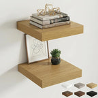 Dreamland Floating Shelves for Wall, Small Deep Floating Shelf Square Wall Shelf by Dreamland