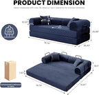 79'' Convertible Sleeper Sofa Bed, 5 in 1 Folding Floor Couch - Image 2