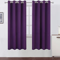 Purple Thermal Blackout Curtains/52 x 72 Inch/Set of 2 Panels Room Darkening by Lemomo